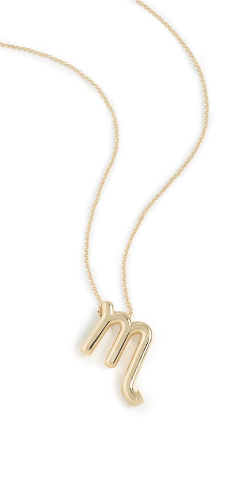 Zodiac Pendant Necklace Scorpio One Size