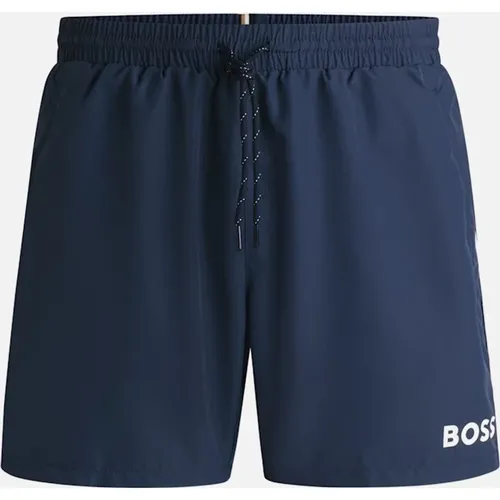 Hugo Boss Men's Starfish Swim Shorts, Navy - Size: 35/34/32