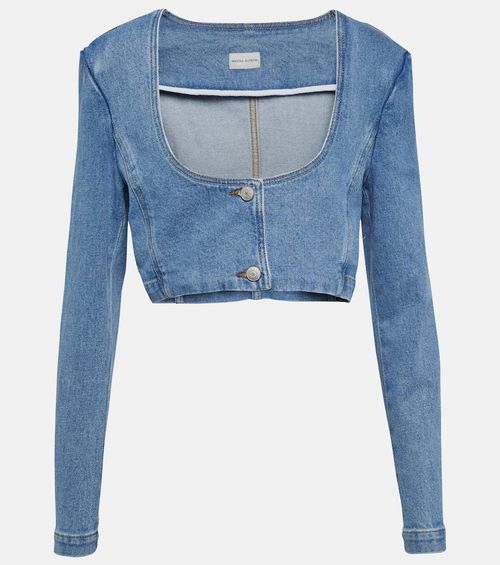 Cropped denim top