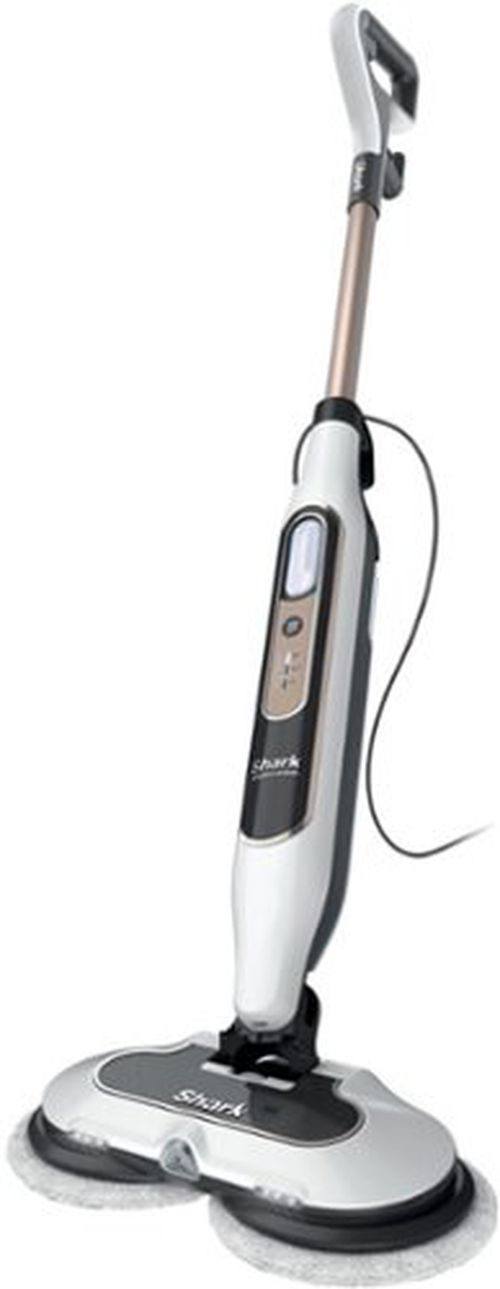 Steam & Scrub with Steam Blaster Technology Hard Floor Steam Mop - White