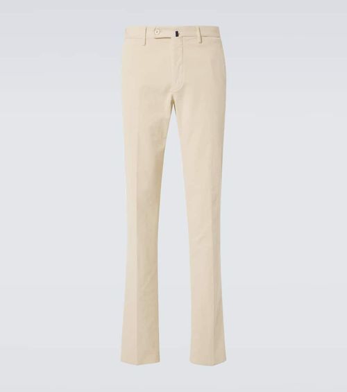 Cotton corduroy straight pants