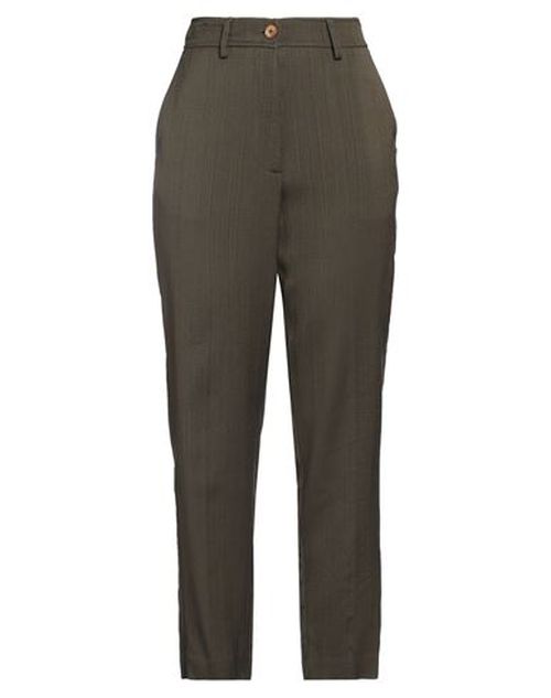 Momoní Woman Pants Military green Size 6 Viscose, Virgin Wool
