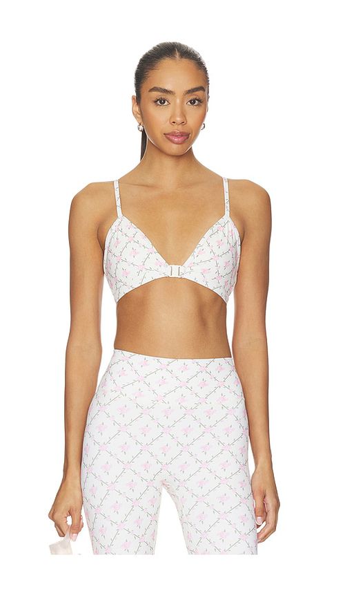 Astoria Clasp Sports Bra in Cream. - S also in XS, M