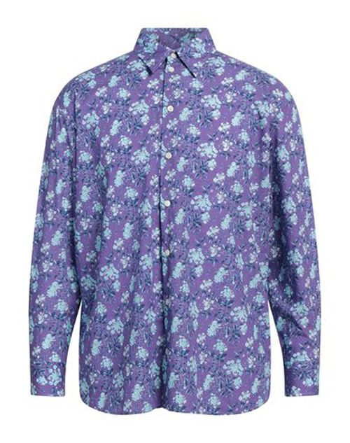 Man Shirt Purple Size S Cotton