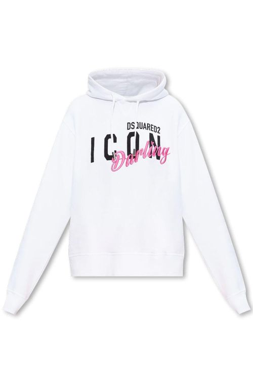 Logo Printed Drawstring Hoodie