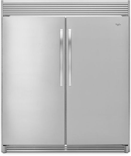 Whirlpool Sidekicks Side-by-Side Column Set with 30" Refrigerator and 30" Freezer in Stainless Steel WHREFR