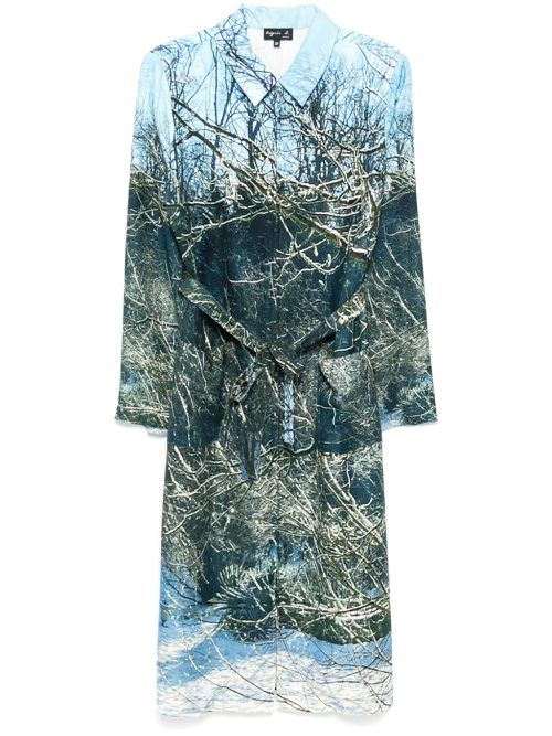 Photoprinted dress - Blue