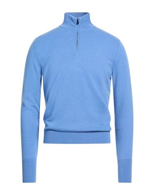 Man Sweater Light blue Size 36 Cashmere