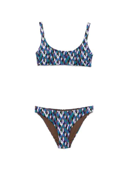 Multicolor Print Bikini Set