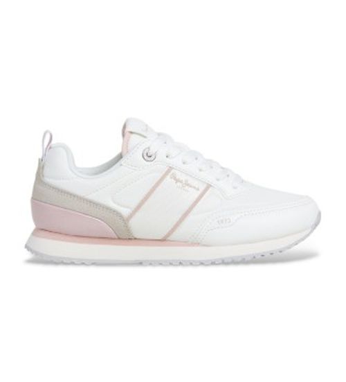 Pepe Jeans pour femme/filles. PGS400001 Dublin Fame Sneakers blanc 37, Plat, Lacets, Casuel, mode enfantine