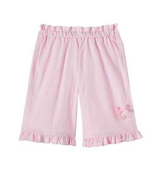 Baby ruffled cotton-blend pants