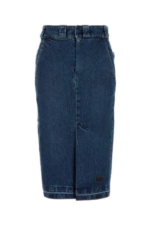 Denim Skirt — Blue