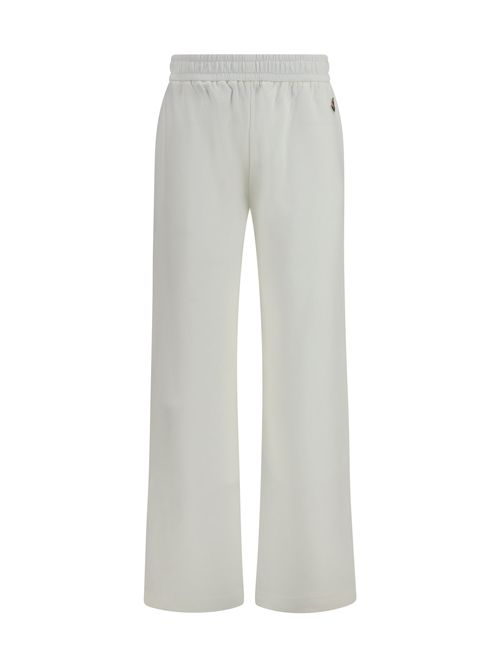 Logo-Appliqué Cotton-Blend Joggers — White