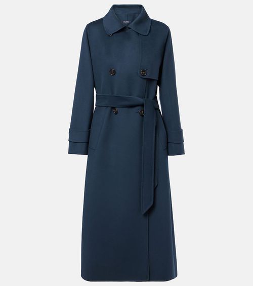 Belted virgin wool coat