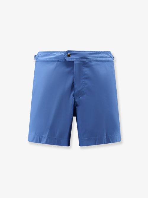 Nylon Bermuda Shorts — Blue