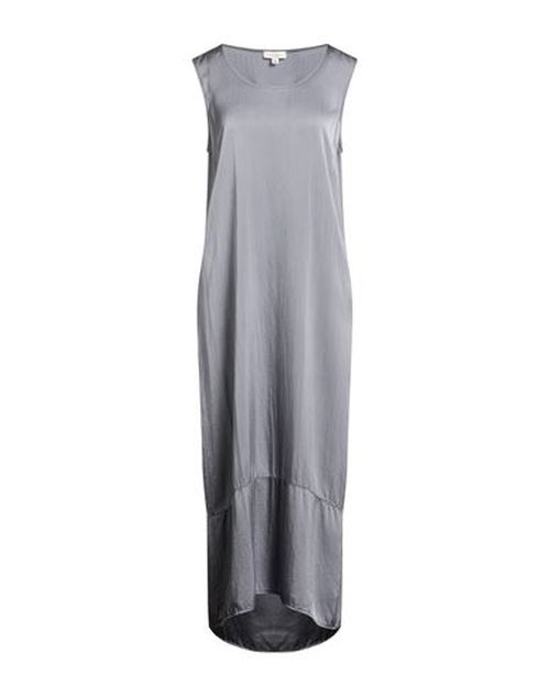 Woman Maxi dress Grey Size S Silk, Elastane