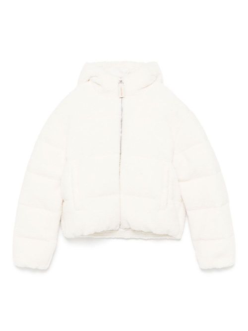 Teddy hooded puffer jacket - White