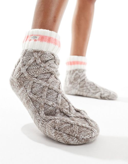 Deedee fleece lined socks in gray