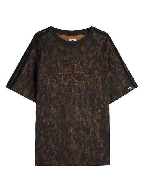 Men's x SFTM ADI006 Logo-Embroidered Cotton Crewneck T-Shirt - Stone Khaki