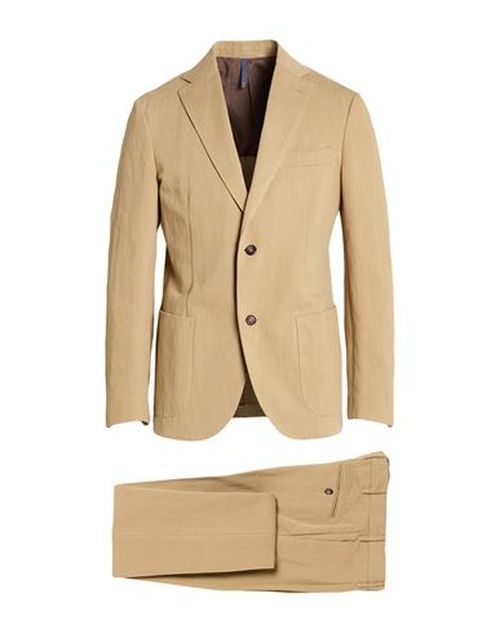 Man Suit Camel Size 44 Cotton, Linen