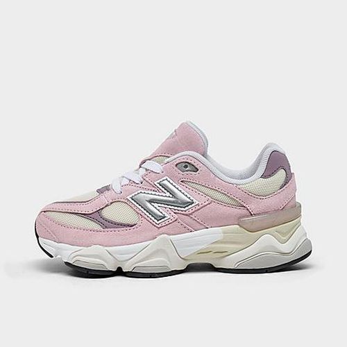 Girls Little Kids 9060 Casual Shoes in Rose Sugar/Ice Wine