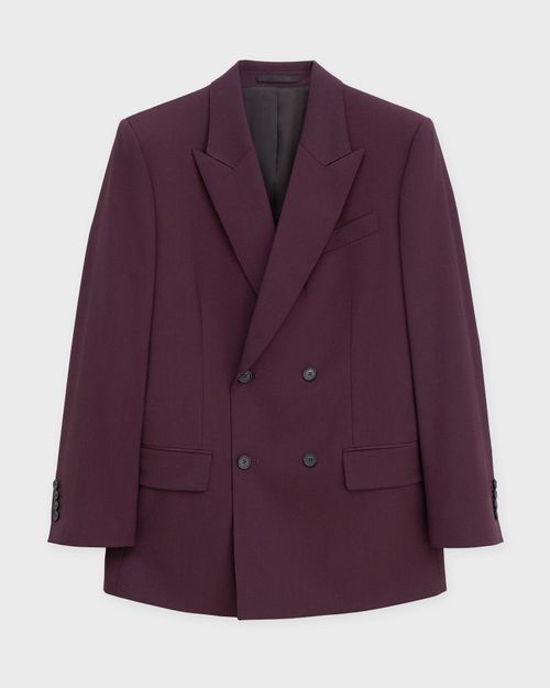 Filippa K Blazer Double Breasted Burgundy