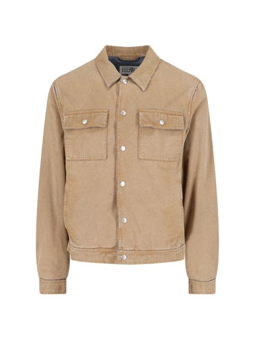 Cotton Jacket with Polyurethane Coating and Pocket Lining