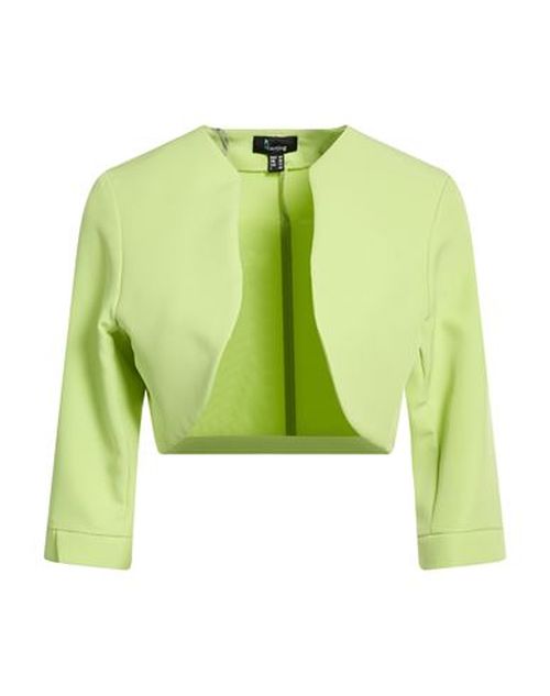 Woman Jacket Lime green Size 10 Polyester, Elastane