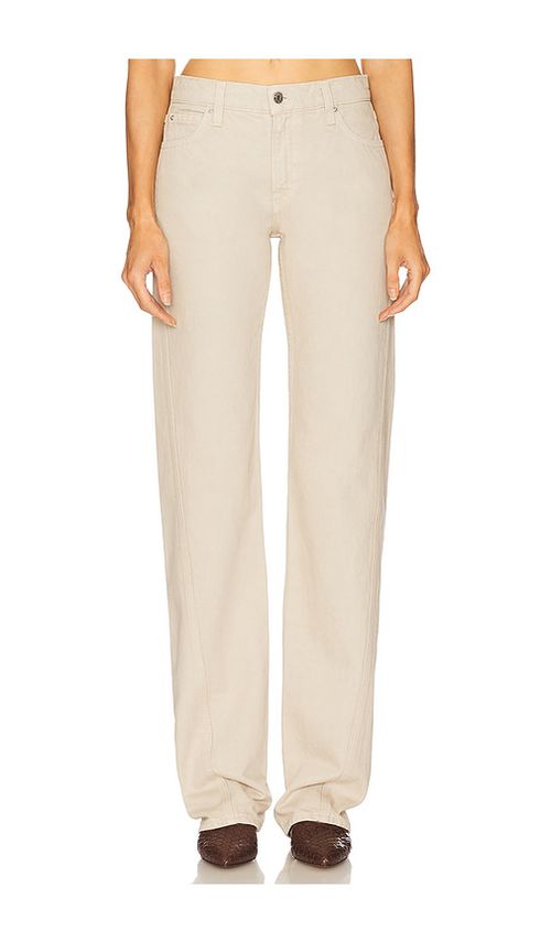 GRLFRND Graham Low Rise Straight Twisted Seam in Espresso Brown - Brown. 24 also , 29, 30