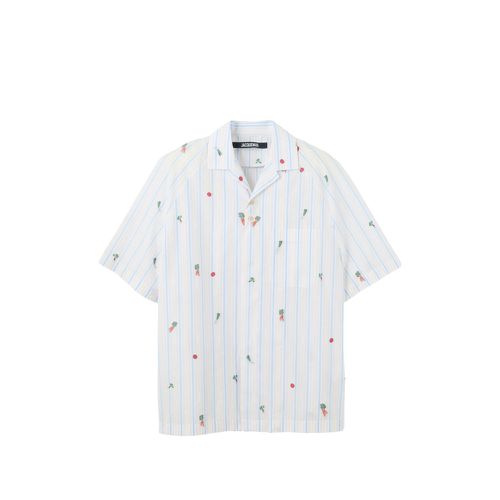 Striped Embroidered Shirt