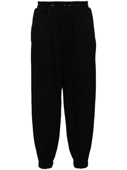 Cotton track pants - Black