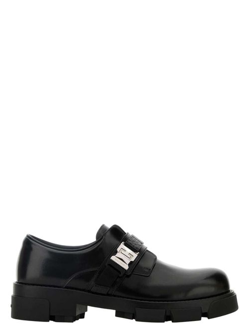 Givenchy Men's Leather Terra Lace-Up Shoes in Black | Size 41 | BH103UH1U2 Color 001