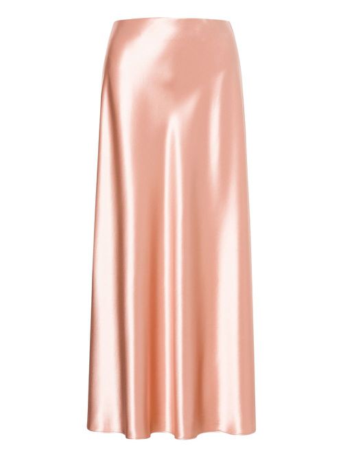 Satin midi skirt - Pink