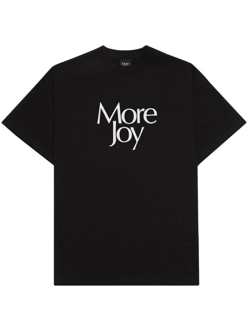 More Joy logo-print organic cotton T-shirt - Black
