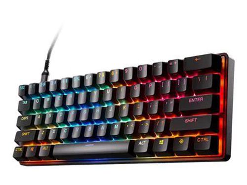 SteelSeries Apex Pro Mini Gen 3 60% V2 Wired Mechanical OmniPoint Adjustable Gaming Keyboard with Rapid Tap - Black