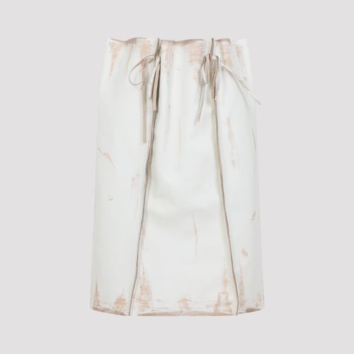 Calf Leather Midi Skirt