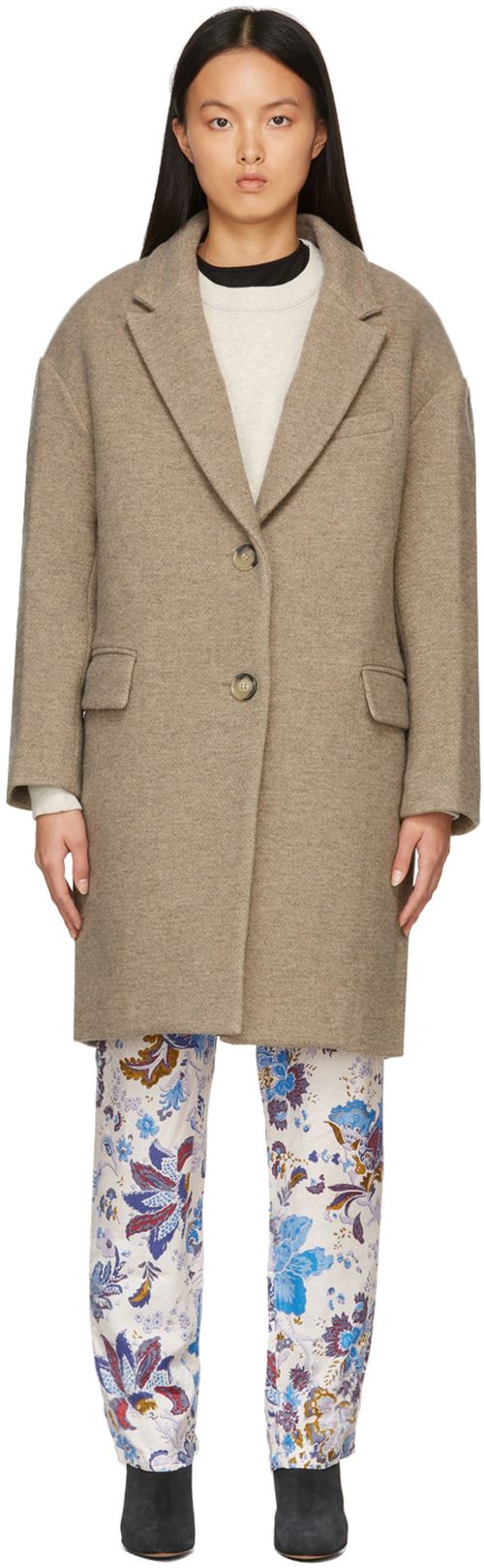 Brown Wool Limiza Coat