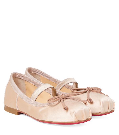 Baballet crêpe satin ballet flats