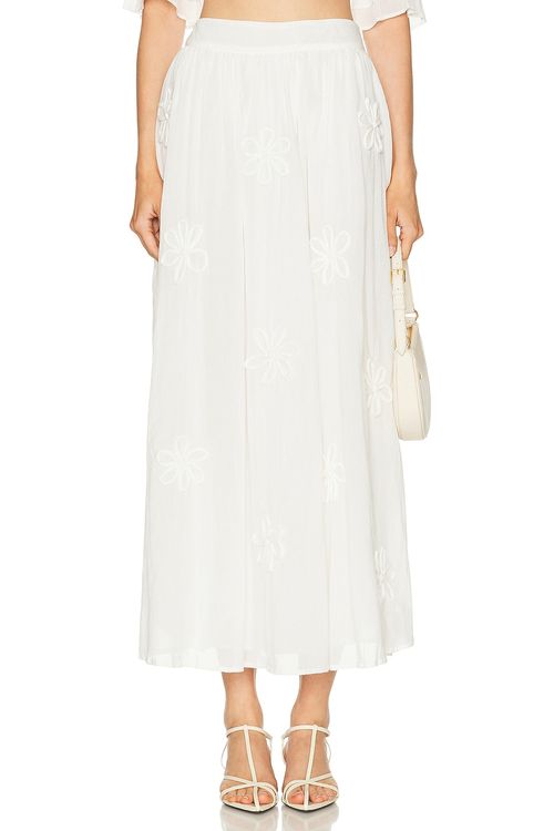 All That Remains Fleur Skirt in White - White. 10/M also /L, 6/XS