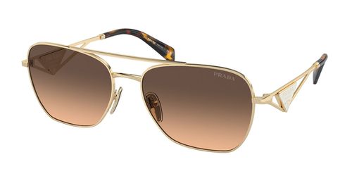 Prada PR A50S ZVN50C Men's Sunglasses Gold Size 59