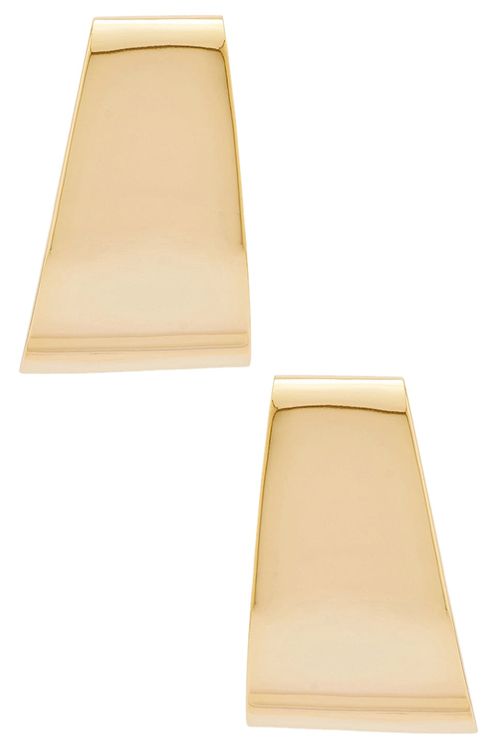 MEGA Graduate Earrings in 14k Gold Plated - Metallic Gold. a
