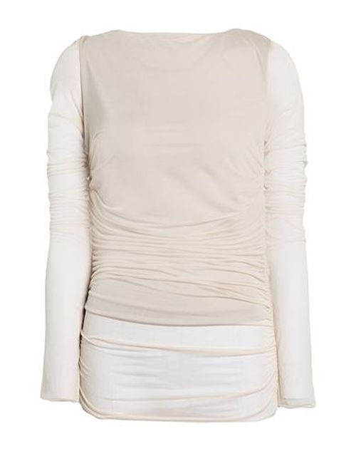 Woman Top Sand Size L Viscose, Polyester