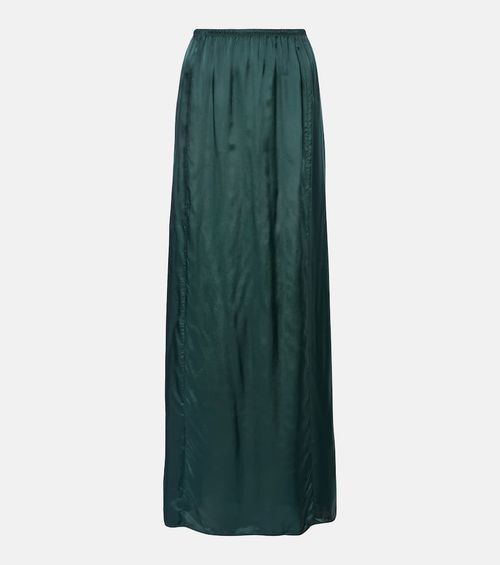 Satin maxi skirt