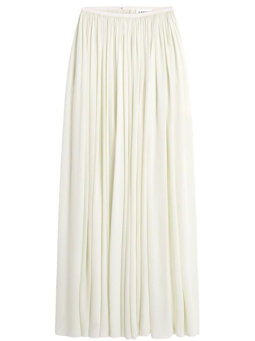 Silk maxi skirt - White