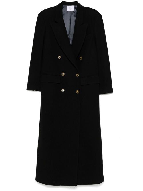 Double-breasted coat - Black