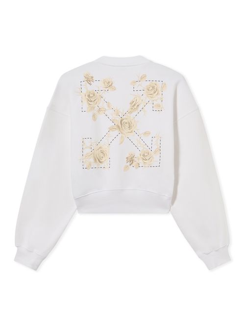 Roses Arrows Sweatshirt - Female Sweatshirts White