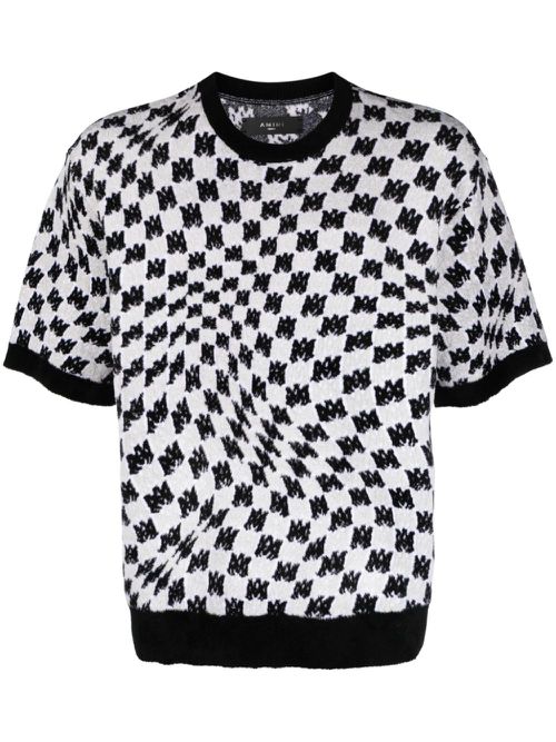 M.A. Swirl Knit T-shirt - White