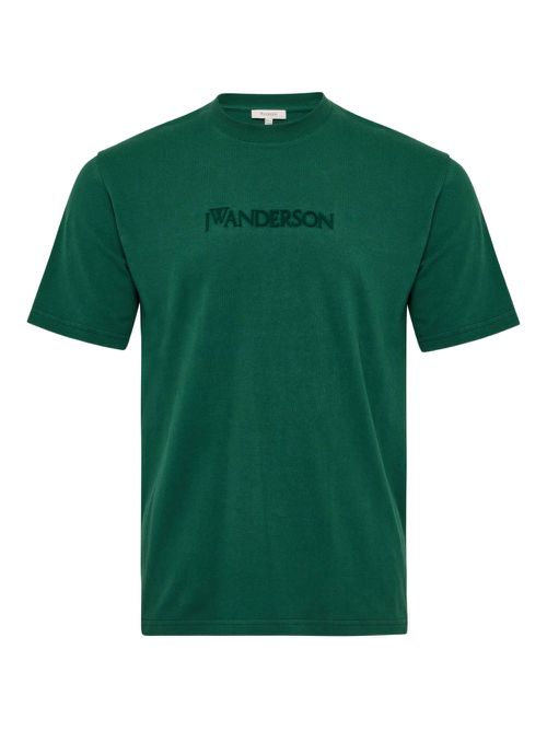 Logo-embroidered T-shirt - Green