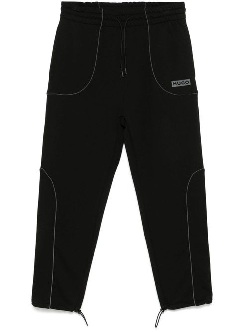 Logo-print track pants - Black
