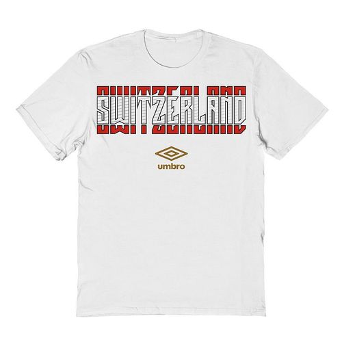 Men's Umbro Switzerland Country Stack Graphic Tee, : , White
